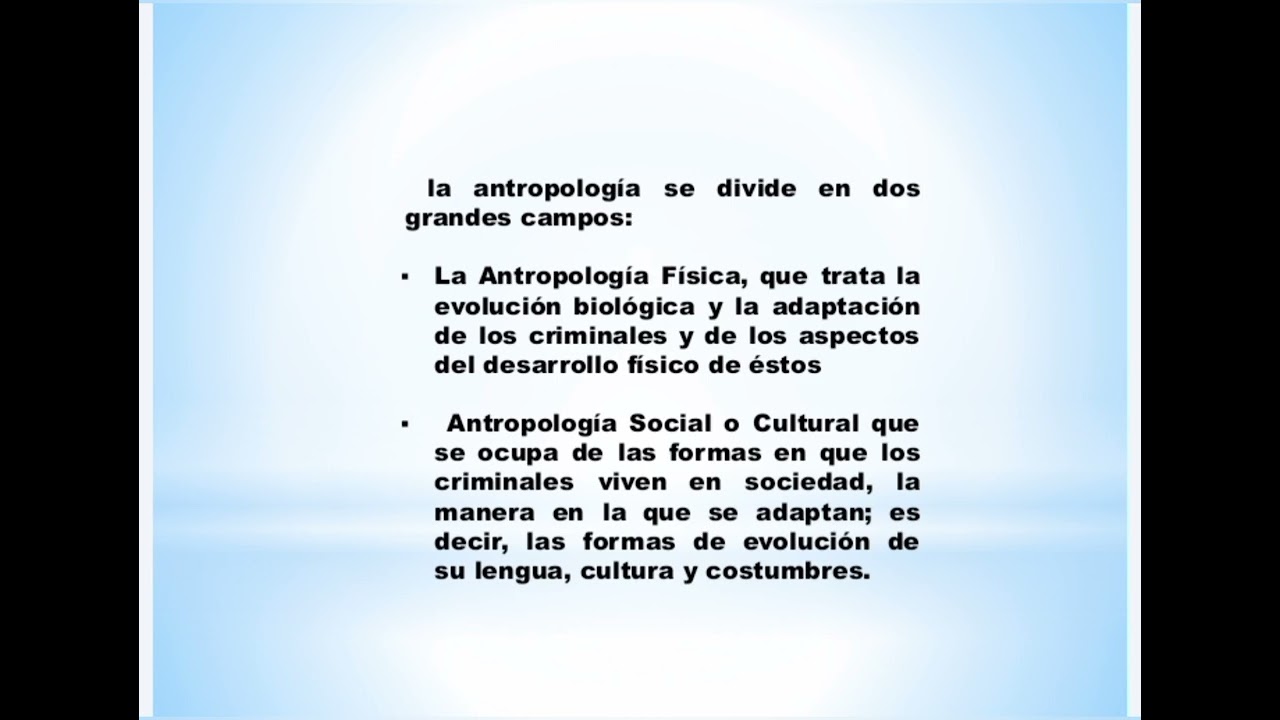 metodo aplicable a la antropologia criminal