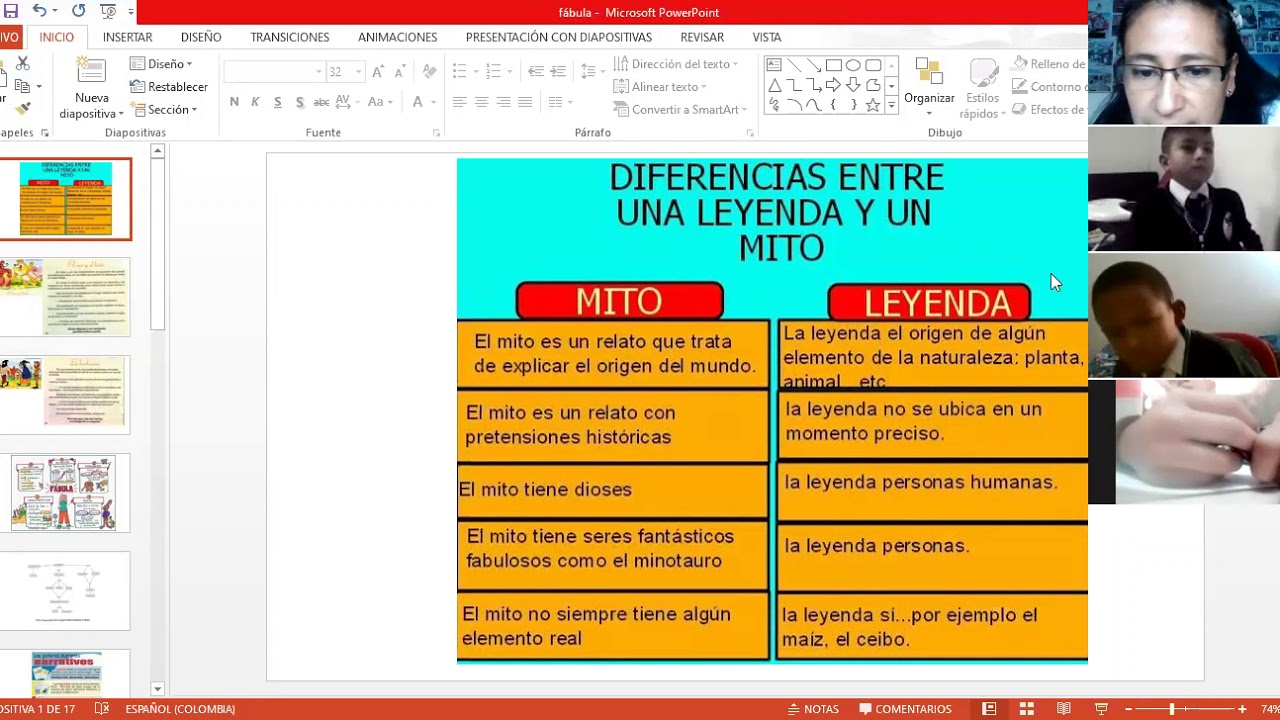 cuadro comparativo de mito y leyenda