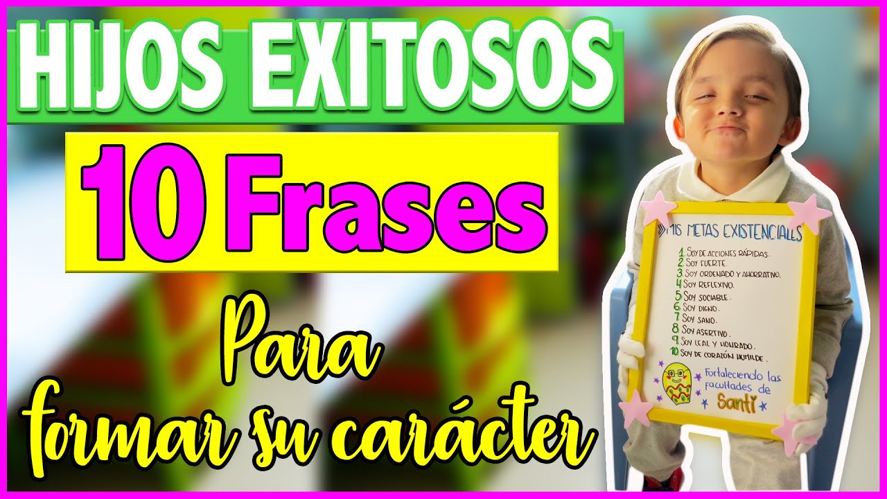 formacion de caracter en los niños