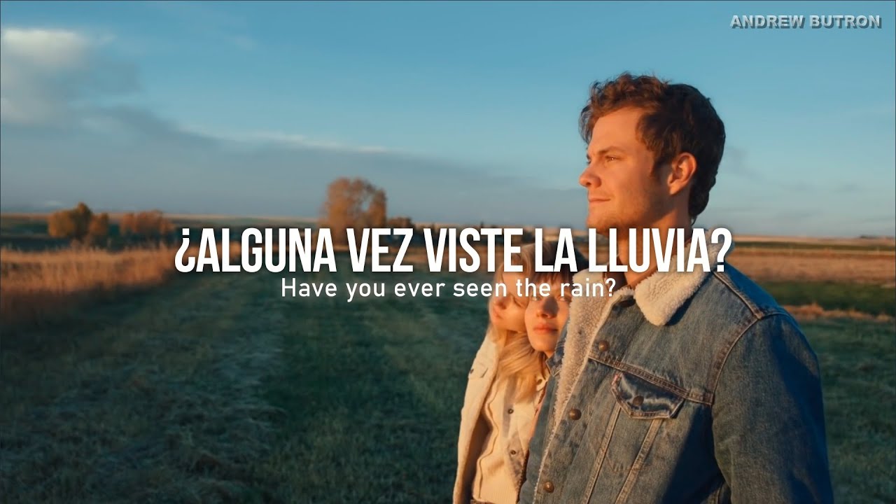 letra has visto caer la lluvia