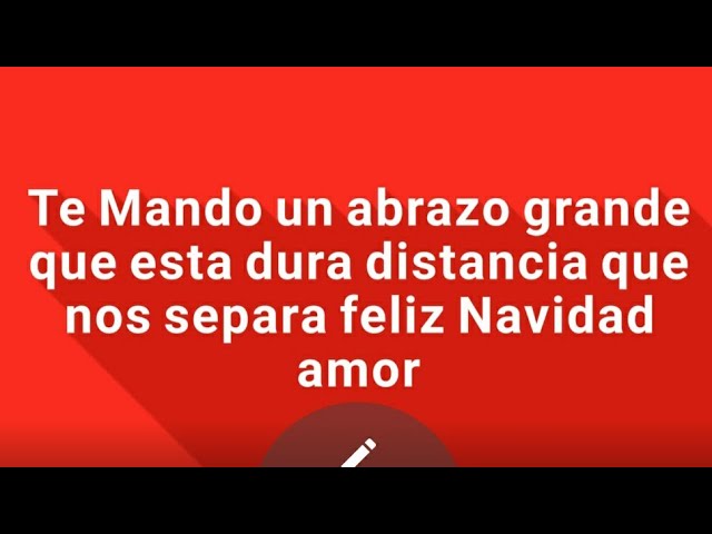 feliz navidad amor mio en la distancia