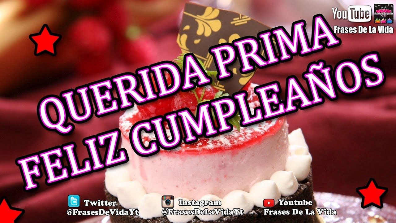 frases de cumpleaños para una prima