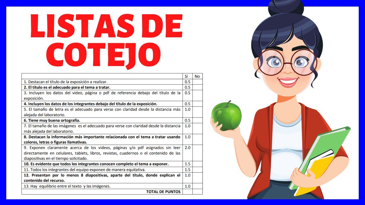 listas de cotejo y escalas de apreciacion