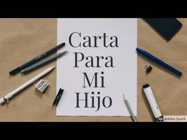 carta de deseos para un hijo