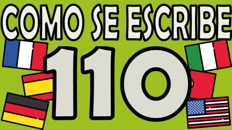 Cómo se Escribe 110 en Letras: Guía Rápida y Sencilla - La web de ...