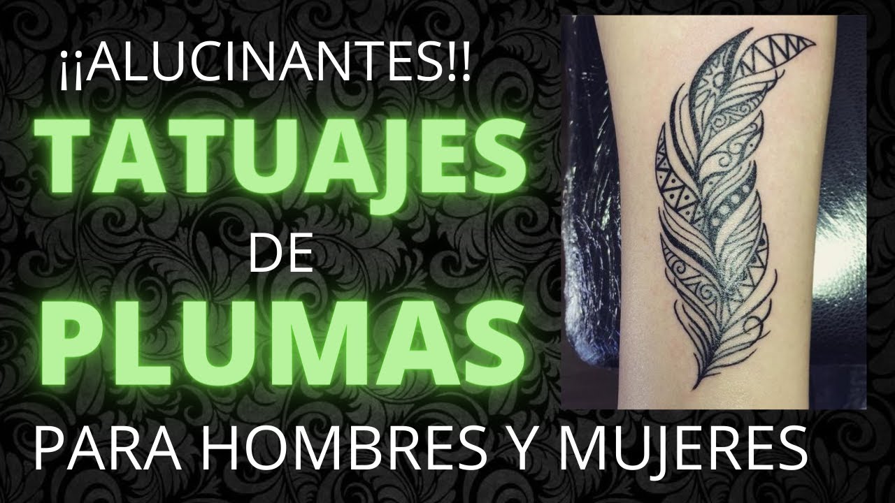 diseños tatuajes de plumas para hombres