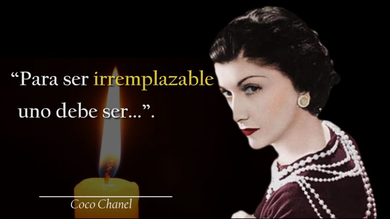 frases de coco chanel sobre el amor