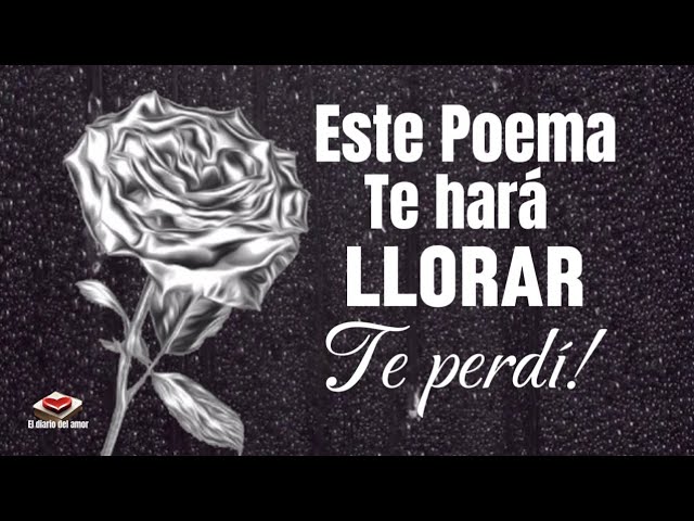 poemas tristes de amor para llorar