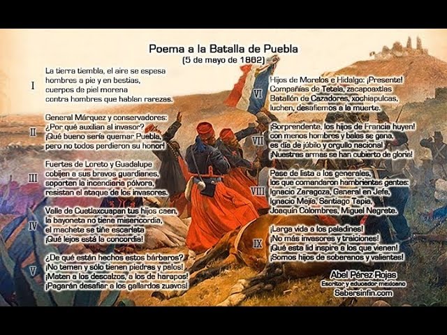 poema de la batalla de puebla