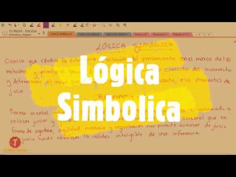 cómo se divide la lógica simbólica