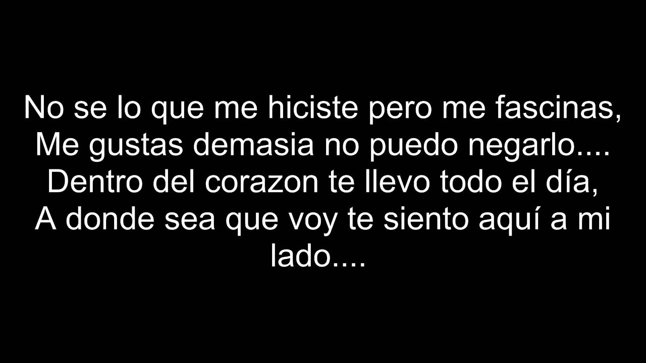me gustas demasiado no puedo evitarlo letra